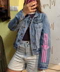 Chaqueta vaquera Adidas Inspired Pink