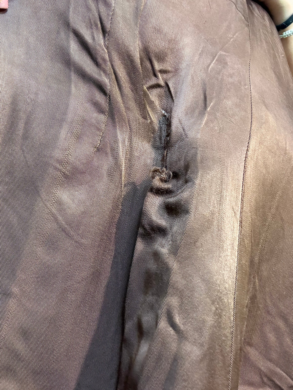 Chaqueta de cuero genuino Marrón
