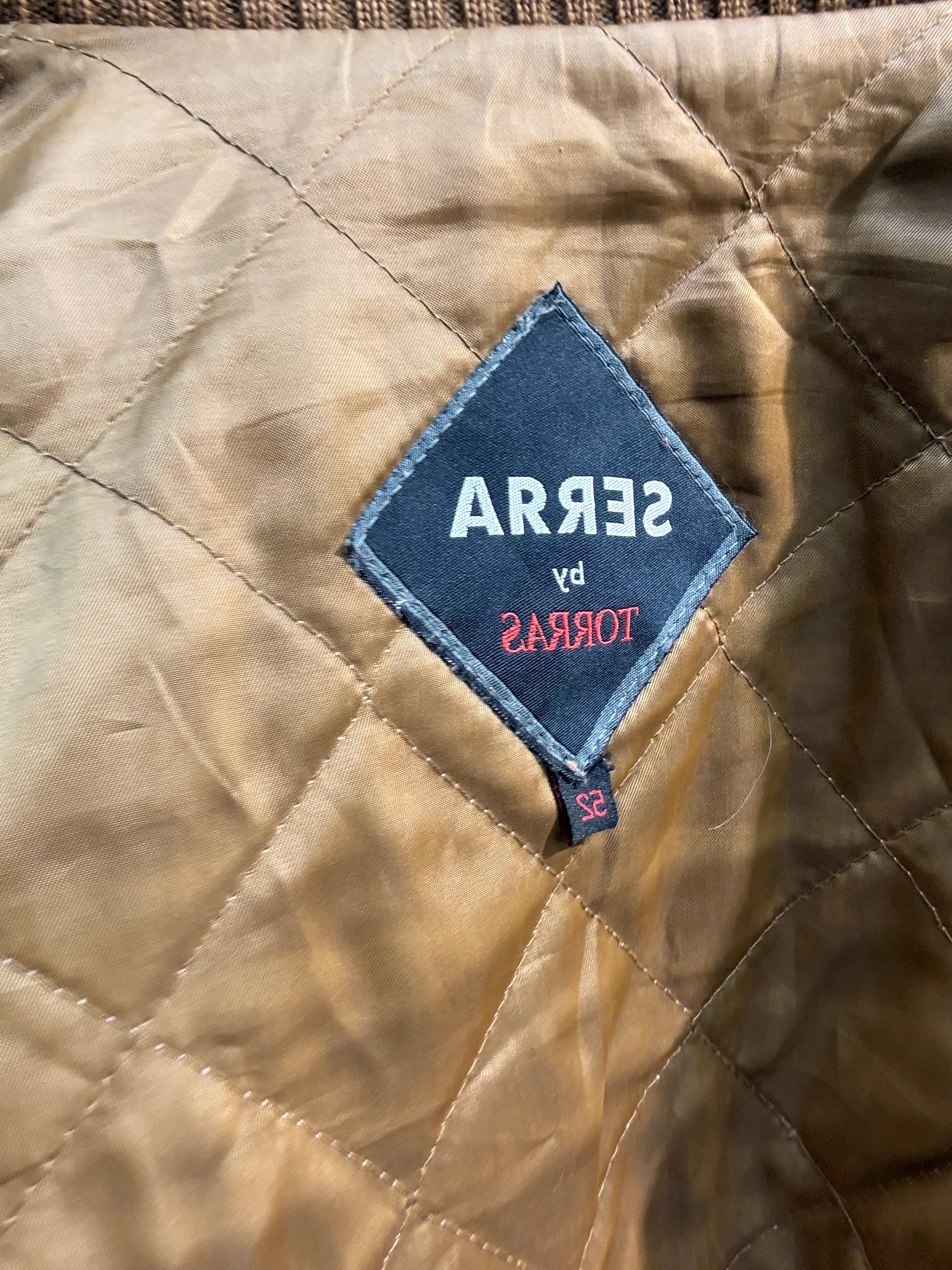 Chaqueta Bomber de cuero genuino Marrón