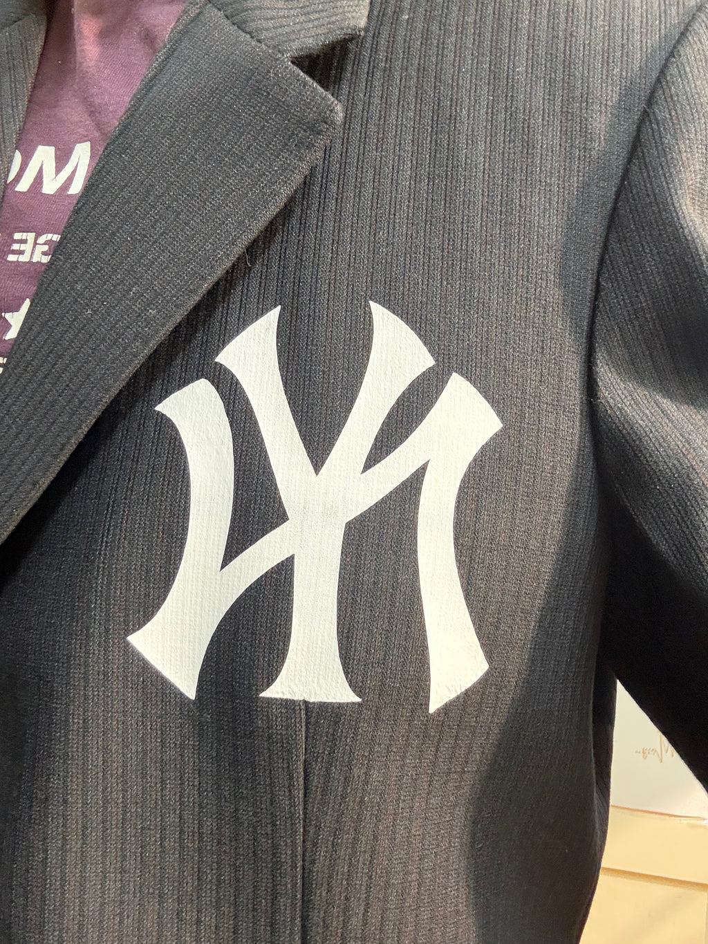 Blazer New York Yankees customizado Negro