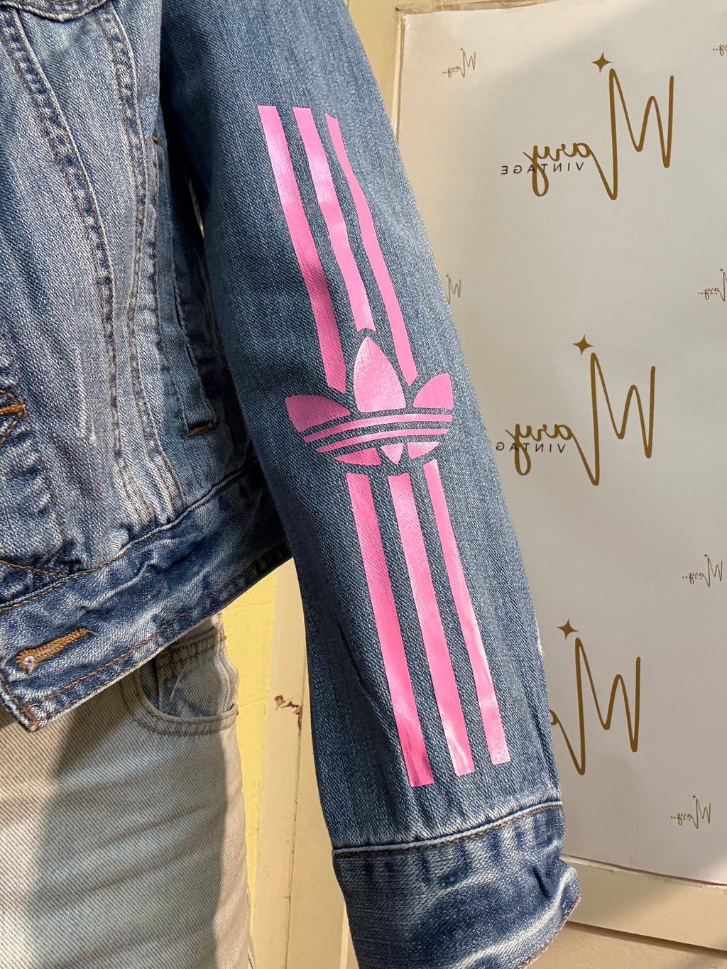 Chaqueta vaquera Adidas Inspired Pink